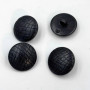 Snake skin imitation black button