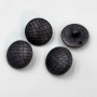 Snake skin imitation blackbrown button