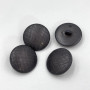 Snake skin imitation dark grey button