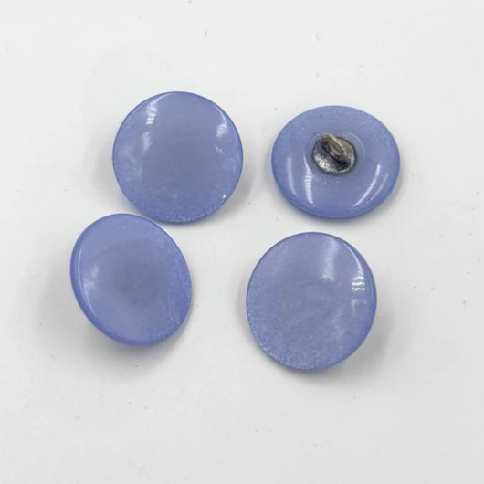 Lightblue pearlescent button