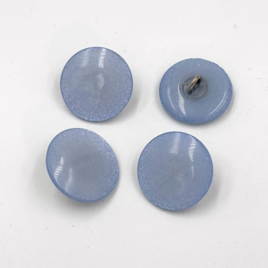 Lightblue pearlescent button