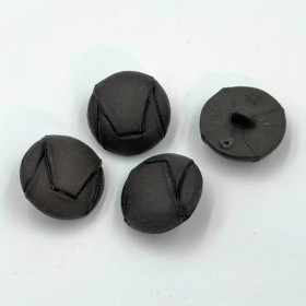 Nahkaliitosjäljitelmä tummanvihreä kantanappi 