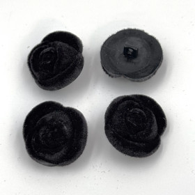 Black velvet rose headbutton