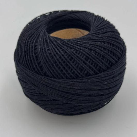 18-ply Liina cotton twine yarn Black 100g
