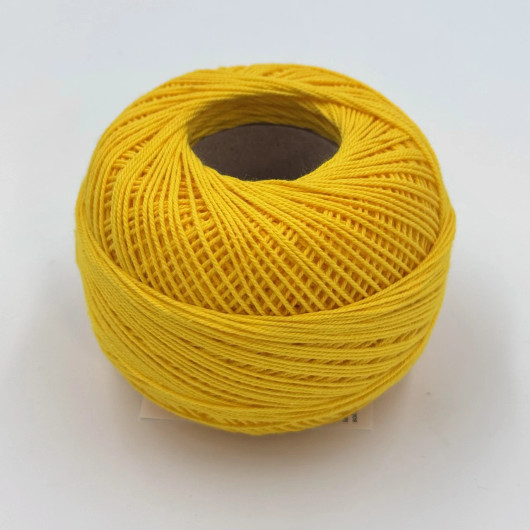 6-ply Liina cotton twine yarn Yellow 100g