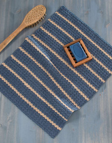 Savusauna -laudeliina virkkausohje kaupanpäälle Aivina 16/4 lankatilaukseen