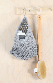 Naulakkopussi virkkausohje kaupanpäälle Veera-pellavalankatilaukseen