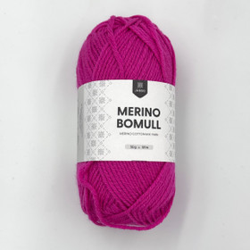 Merino Bomull Fuksia