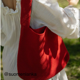 Armi olkalaukku virkkausohje kaupanpäälle kalalankatilaukseen