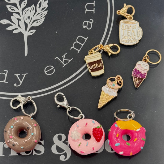 Stitch marker sweets and drinks