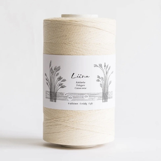 12-ply Liina cotton twine Natural white