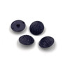 Dark blue figured heel button