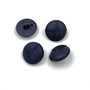 Dark blue imitationleather heel button