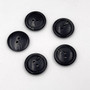 Marbled black button