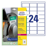 Säänkestävä tarra Avery L7912-10 63,5 x 33,9 mm /240 tarraa