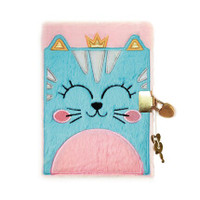 Pehmeä päiväkirja Kissa 12,5 x 17cm 240 sivua viivat