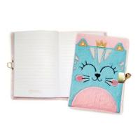 Pehmeä päiväkirja Kissa 12,5 x 17cm 240 sivua viivat