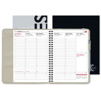 Viikkomuistio Lux 2026 viikkokalenteri beige 148 × 210mm