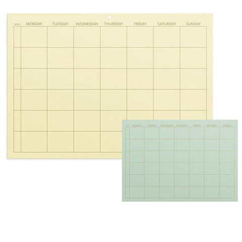 Suunnittelukalenteri 2025 Monthly Planner Color päiväämätön 