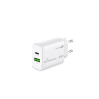 Seinälaturi Mediarange 25W USB-A ja USB -C