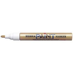Maalikynä Zebra Paint Marker 2 mm kulta 10kpl paketti