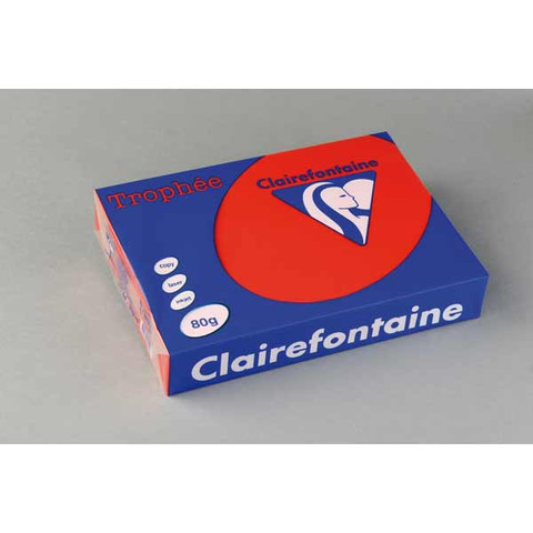 Kopiopaperi Trophee A4 80g voimakas punainen