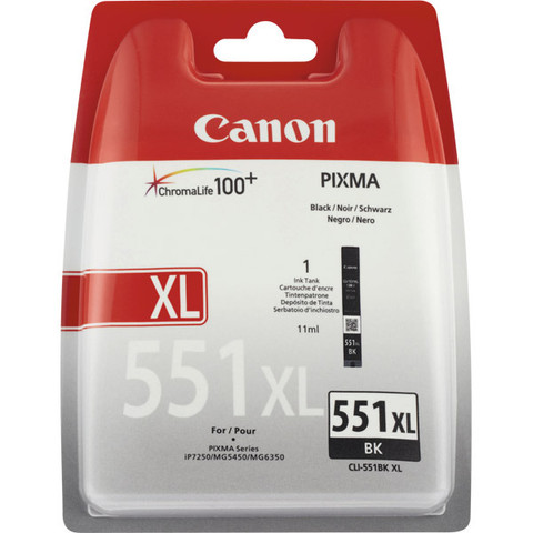 Canon CLI-551XL mustesuihkupatruuna musta