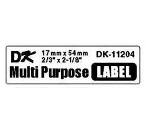 BROTHER DK-11204 TARRA 17X54MM/400KPL