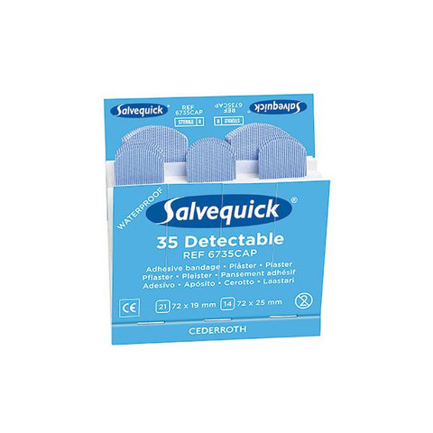 Salvequick 6735cap muovilaastari sininen