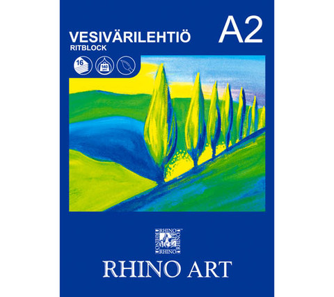 Vesivärilehtiö Rhino Art A2/16 140G