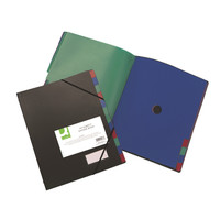 Esijärjestin A4 PP 12-osainen musta