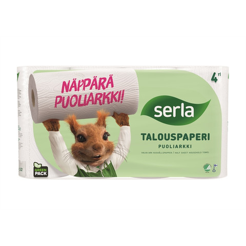 Talouspaperi Serla puoliarkki / 20 rullaa 