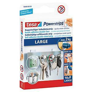 Liimatarrat large, 1 kpl=10 tarraa Tesa Powerstrips