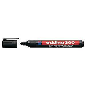 Edding 300 huopakynä pyöreä 1,5-3mm permanent musta 10kpl