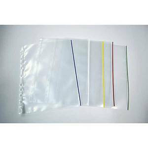 Patenttitasku A4 170mic PP sininen raita, 50kpl/ltk