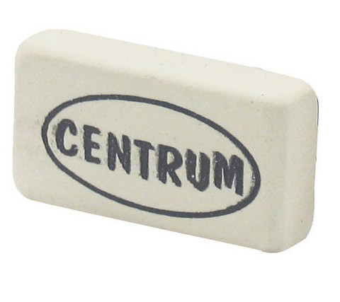 Valkoinen Centrum pyyhekumi 30X16X6mm 120kpl