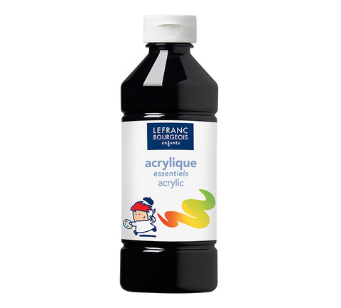 Akryyliväri musta 500ml 