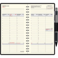 Krono 2026 taskukalenteri musta 85 x 162 mm