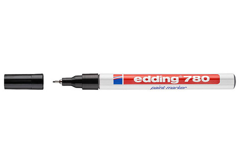 Merkintäkynä Edding 780 Paint Marker 0,8mm musta 10kpl
