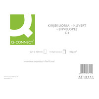 Tarrakuori Q-CONNECT C4 100G valkoinen /10kpl paketti