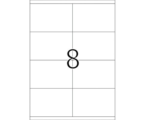 Monitoimitarra 105x70mm 8-jakoinen 100 arkkia 