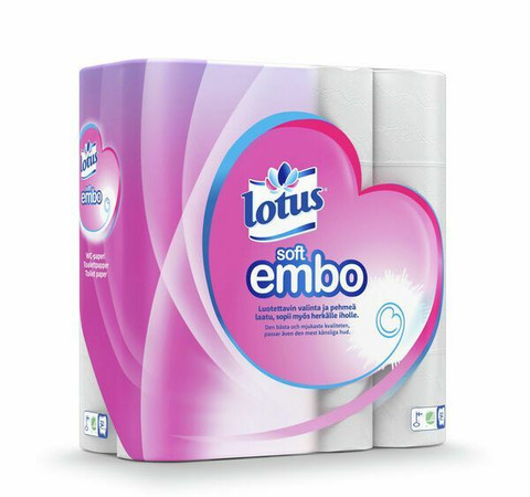 Lotus Soft Embo WC-paperi 32 rullan säkki