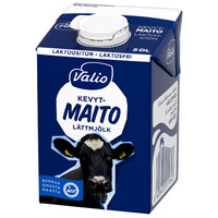 Kevytmaito Valio laktoositon UHT 0.5 L 