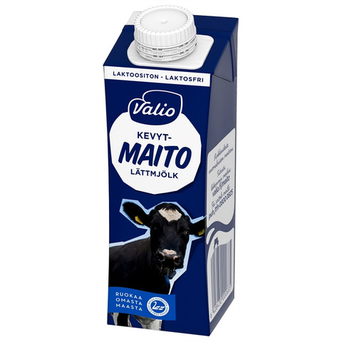 Kevytmaito Valio laktoositon UHT 2,5 dl
