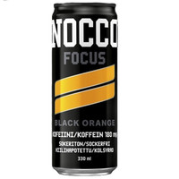 Energiajuoma Nocco Focus Black Orange 24 x 0,33L
