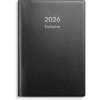 Kalenteri 2026 Exclusive musta muovikansi 