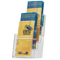 Esiteteline kapeille esitteille 1/3 A4 4-osainen