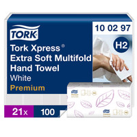 Käsipyyhe Tork Xpress Extra Soft Multifold 100297 H2 21 nippu pkt 