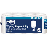 Tork® 100130 vetopyyhe M1 Mini 1-krs, 1 kpl=11 rullaa