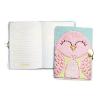 Pehmeä päiväkirja Lintu 12,5 x 17cm 240 sivua viivat